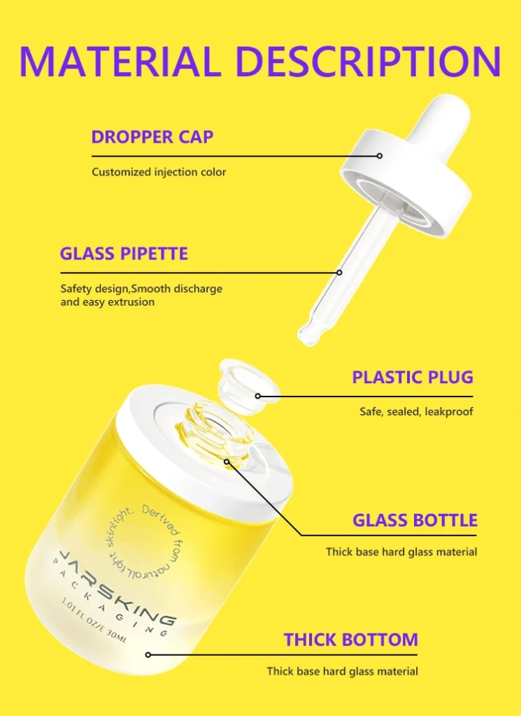 cosmetic packaging with smooth pipette extrusion