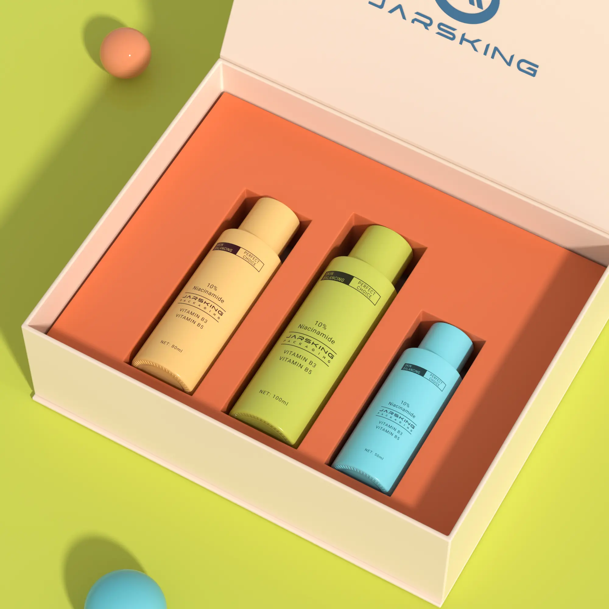customizable glass toner bottles for skincare