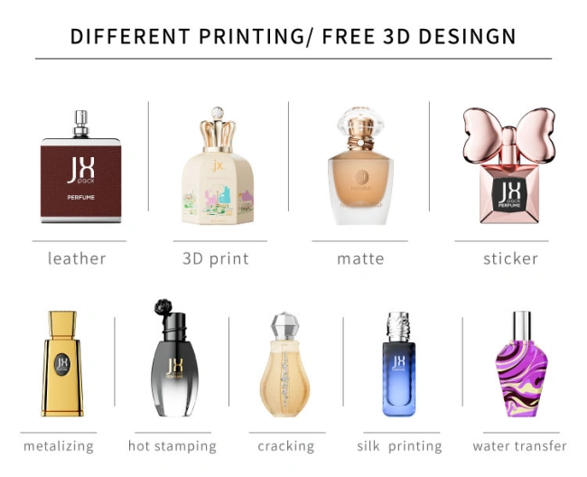 decorative finishes on bottle surface