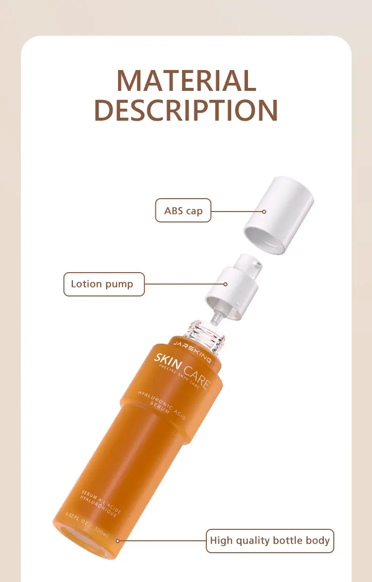 frosted glass cosmetic packaging set