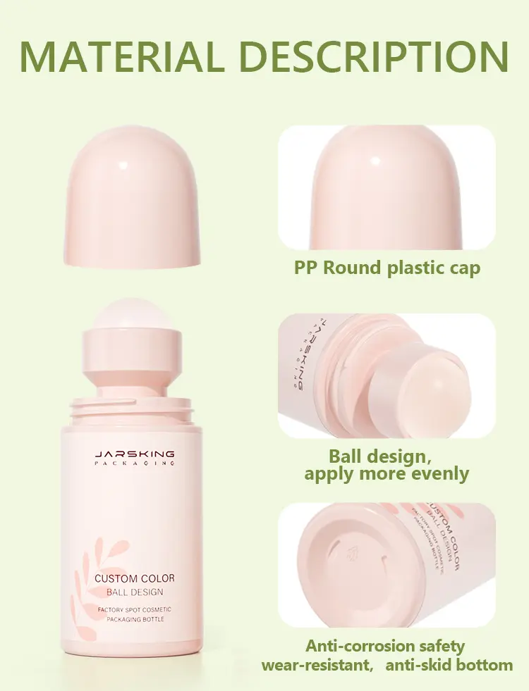 lightweight roll-on deodorant packaging