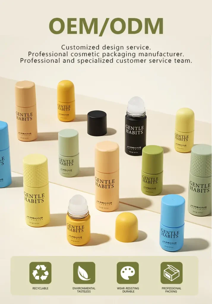 luxury cosmetic packaging glass rollers
