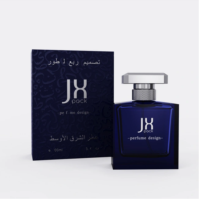 perfume bottle design in masculine style