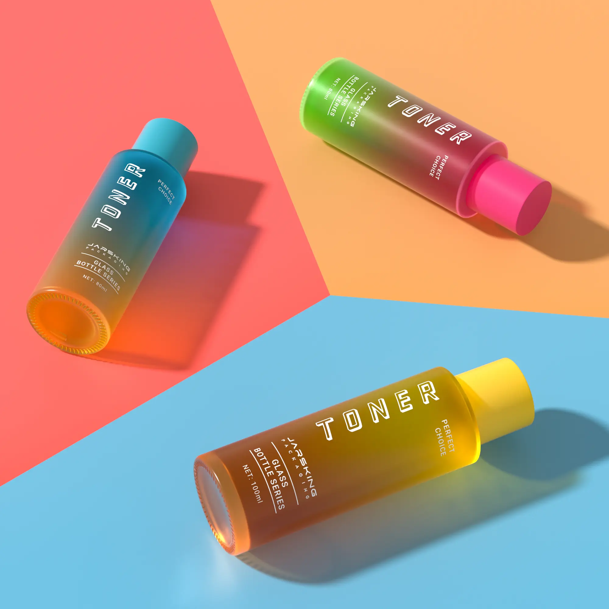 skincare packaging bottles with custom logo