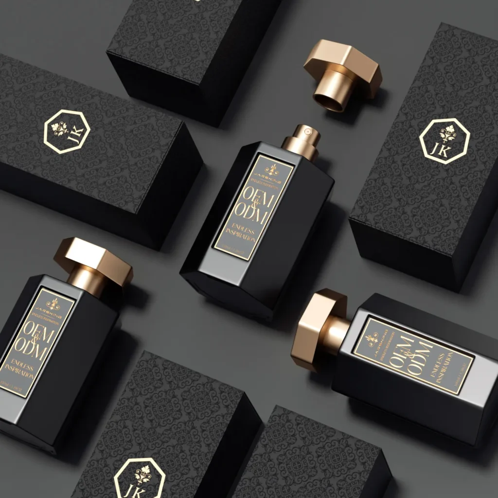 100ml perfume bottle packaging design