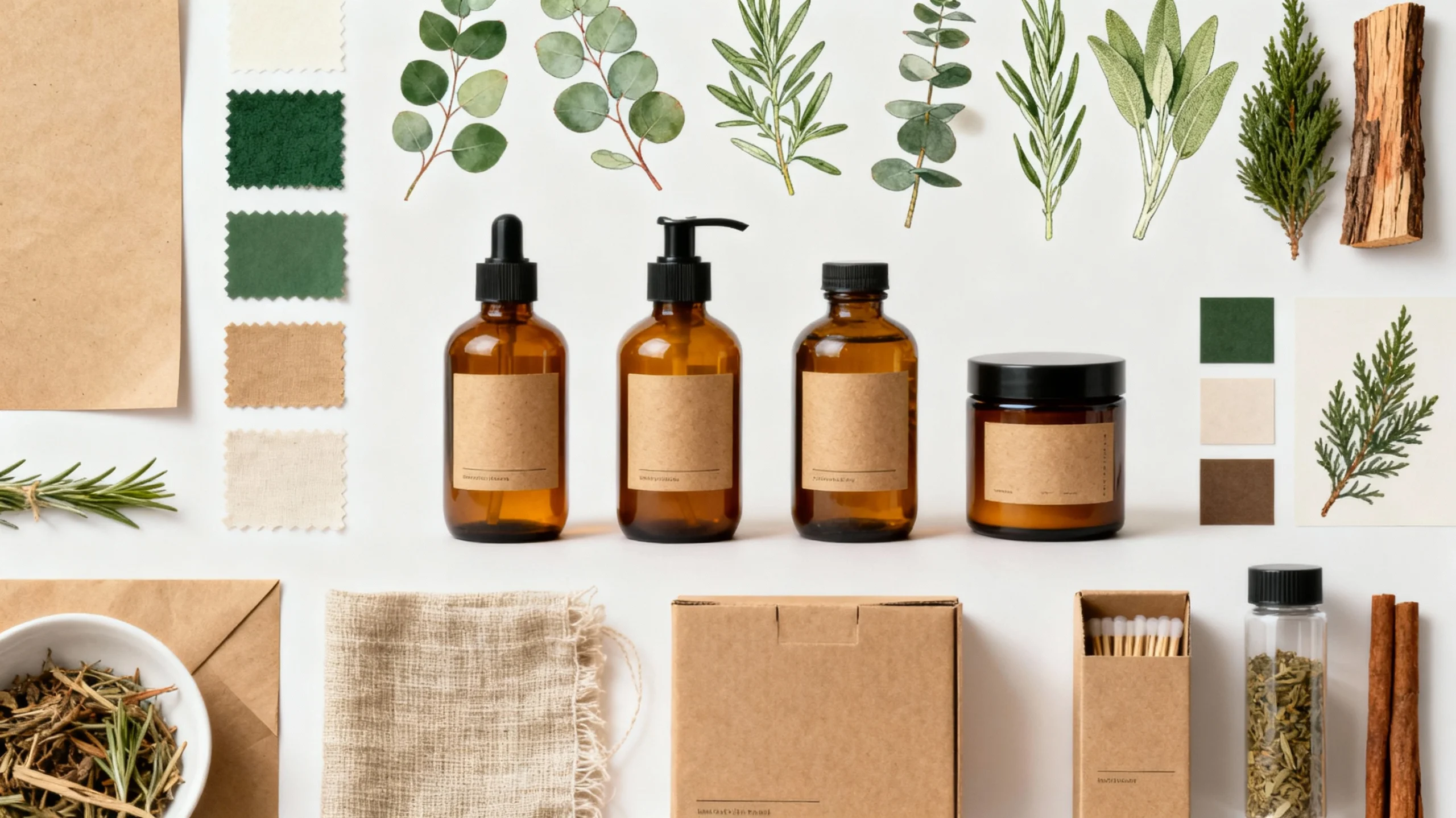 Botanical Wellness Packaging Moodboard