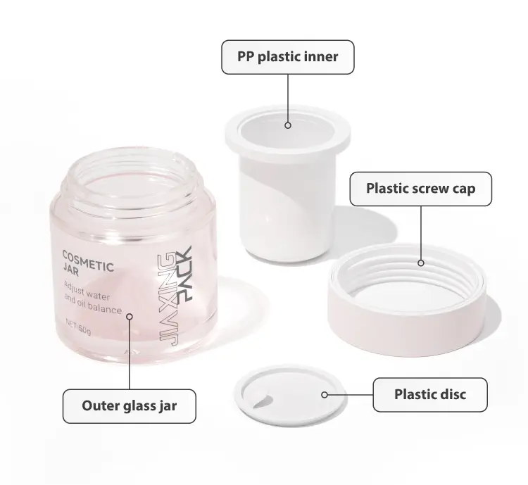 airless jar packaging 30g 50g
