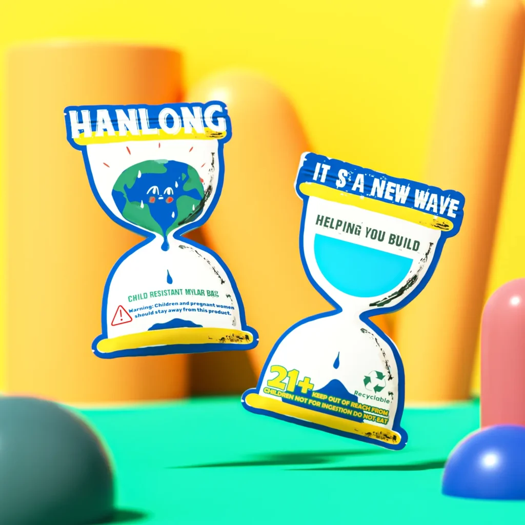 custom child resistant mylar bags for cannabis