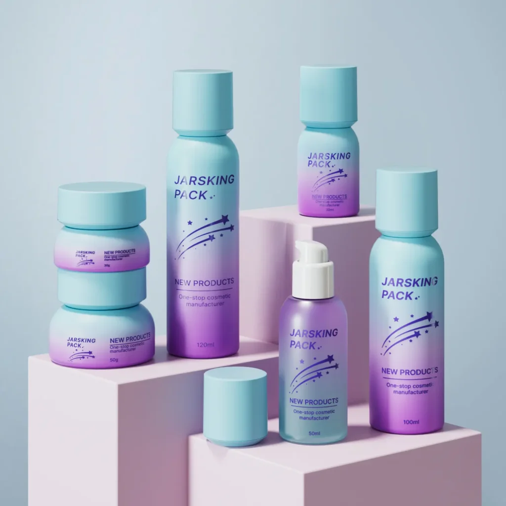 custom logo skincare bottles