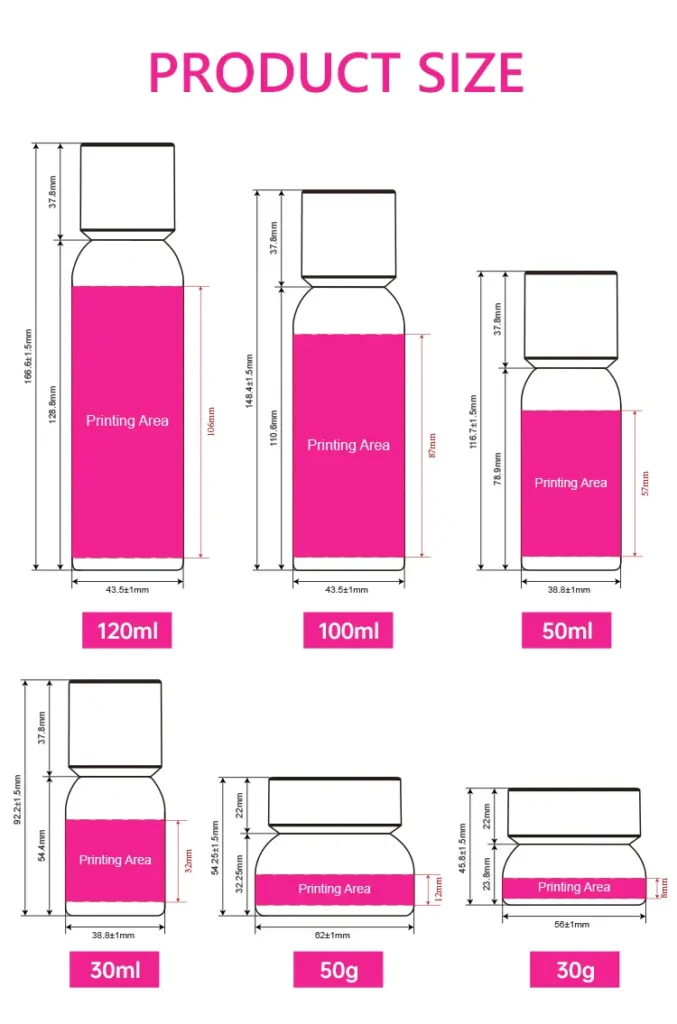 custom skincare packaging set