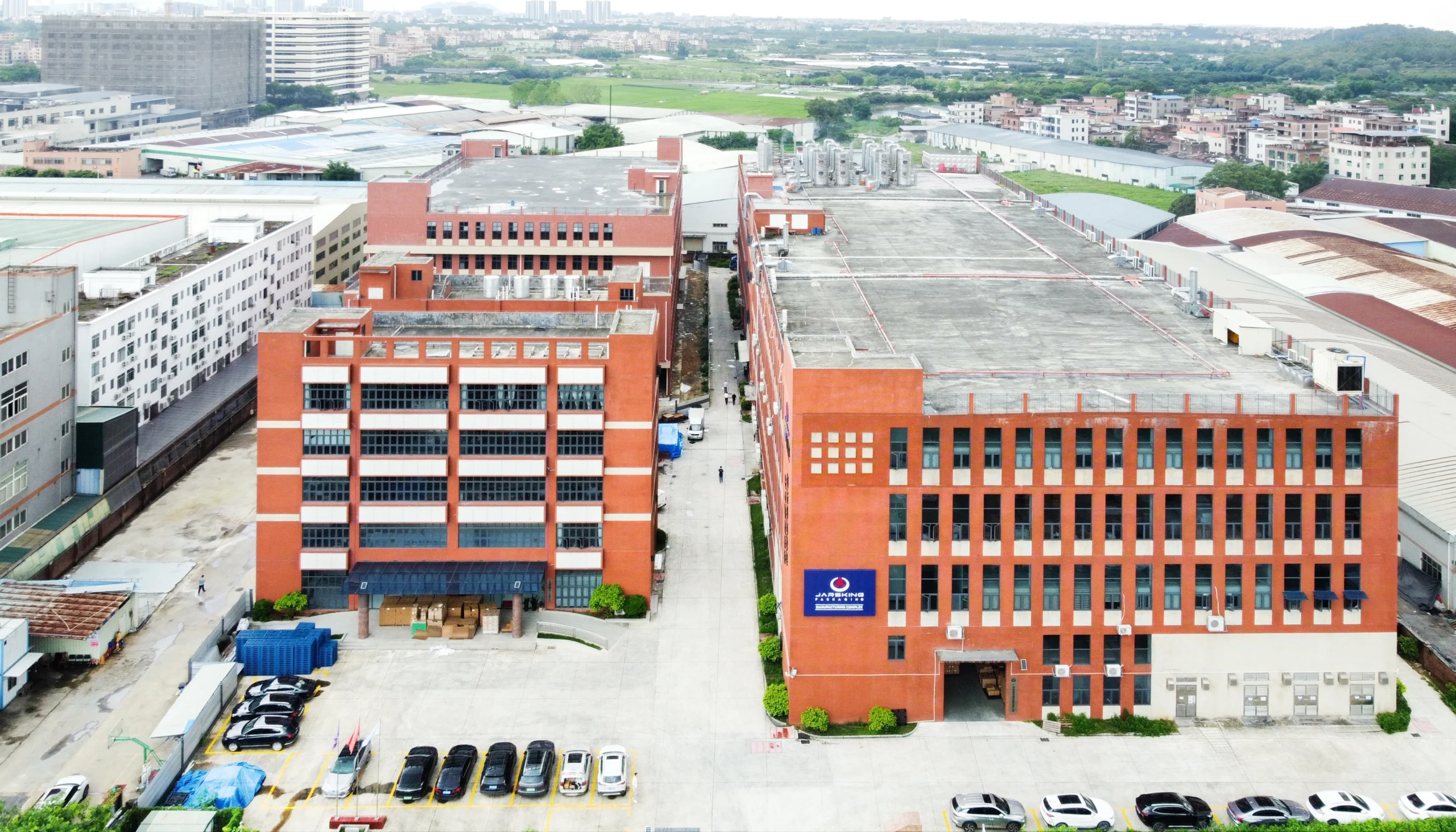 factory aerial view