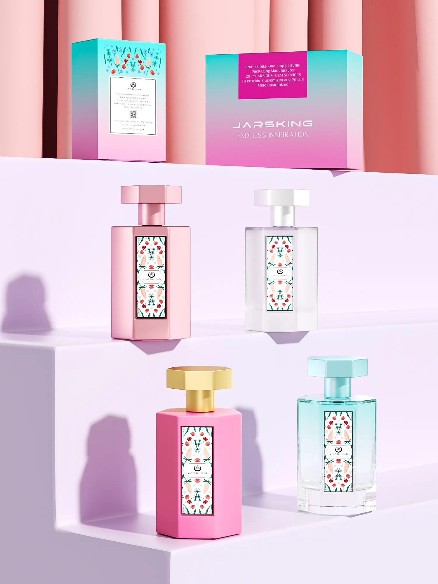 gold cap perfume bottle supplier