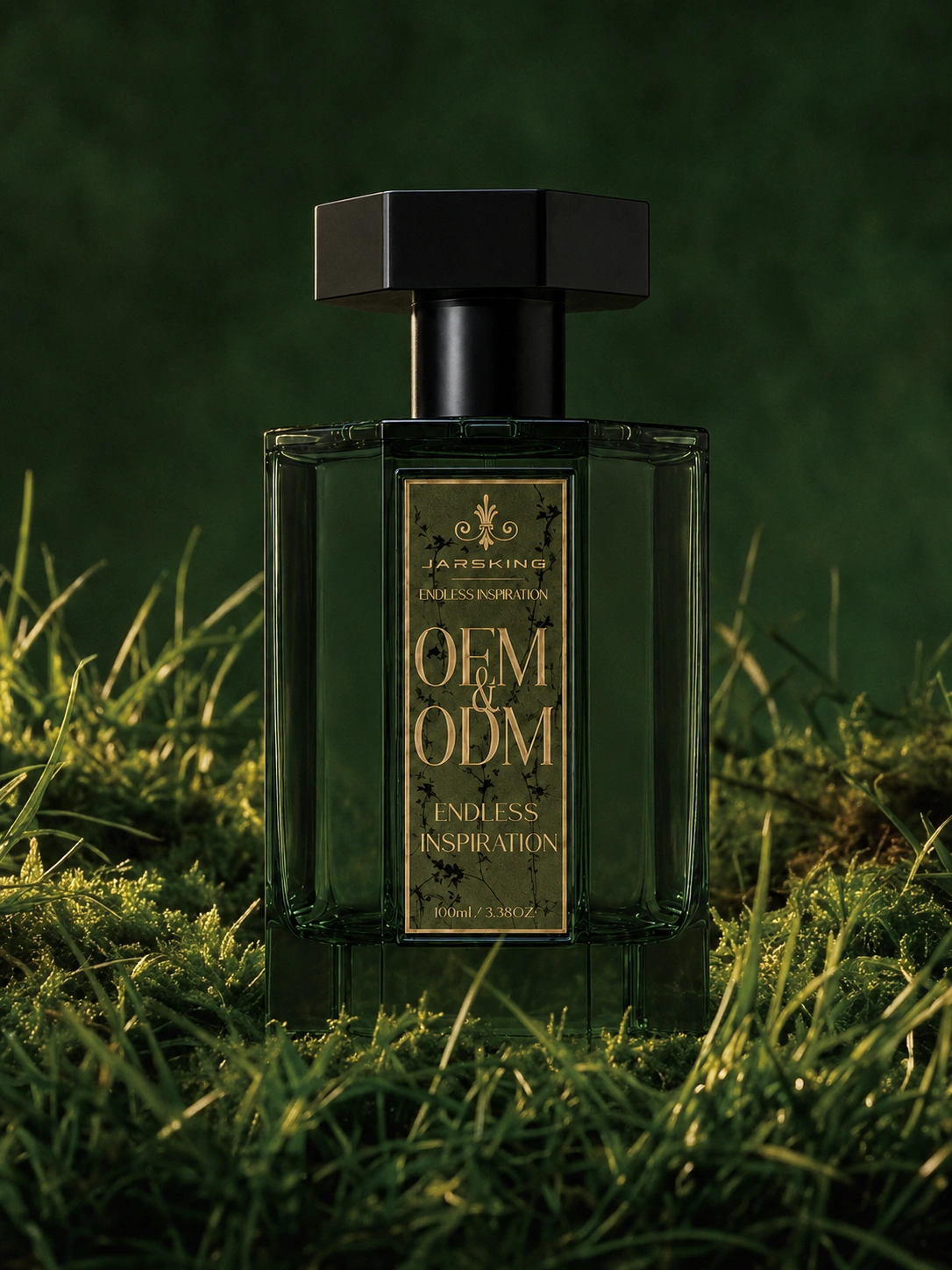 green-heptagonal-fragrance-packaging