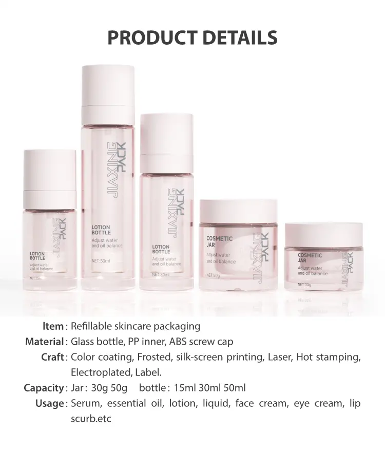 luxury beauty packaging for cream and serum