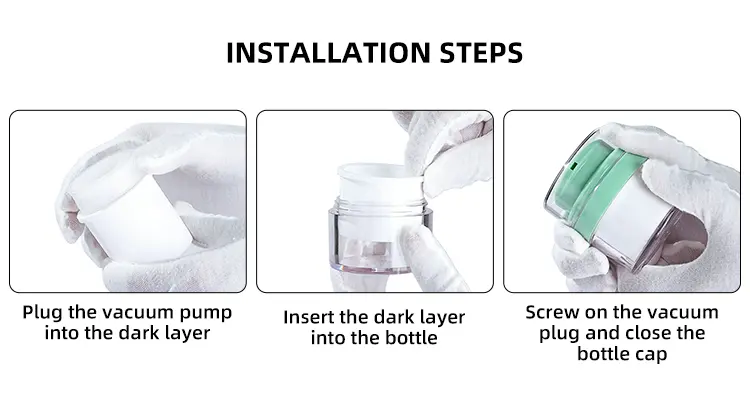 refillable cream jar with pp inner