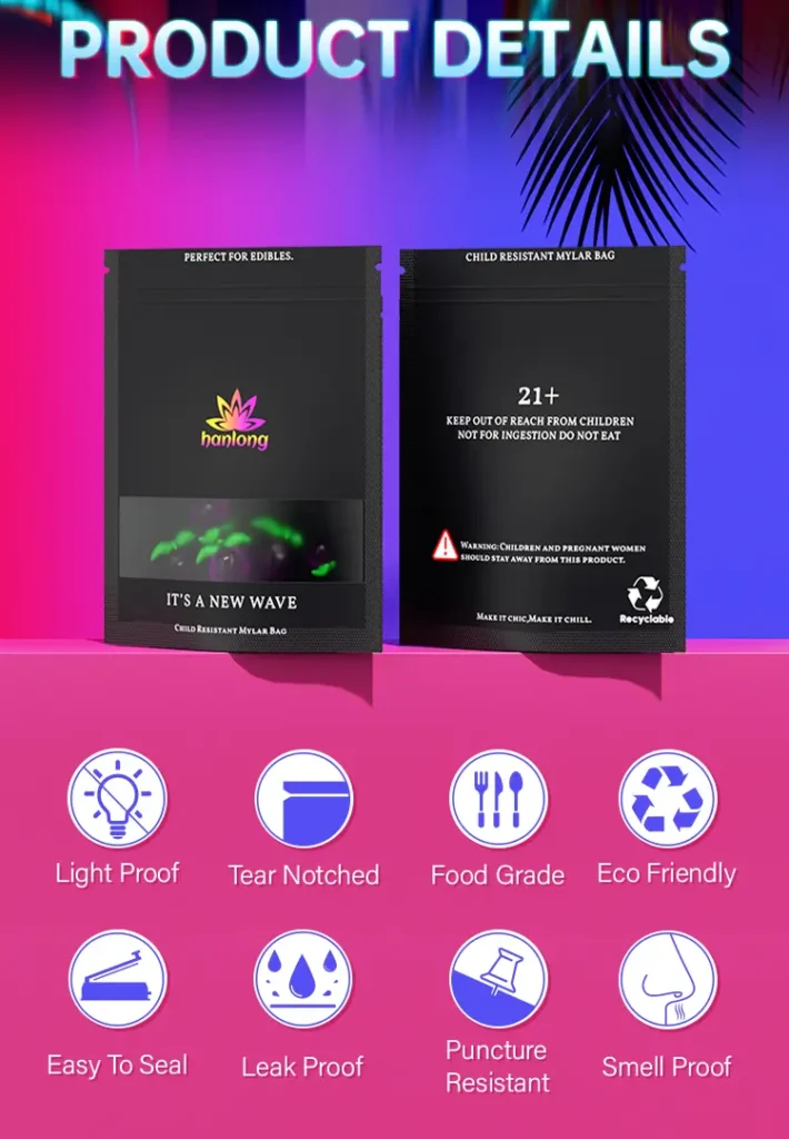 resealable mylar bags for cannabis brands