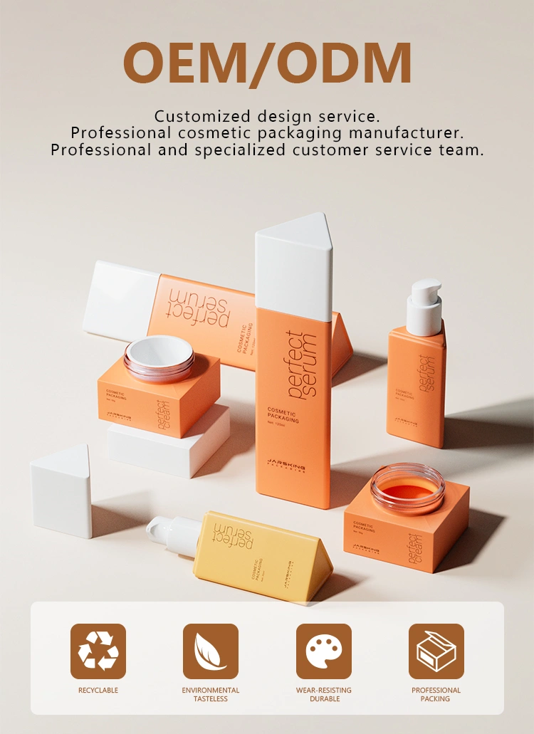 triangular skincare packaging set OEM ODM