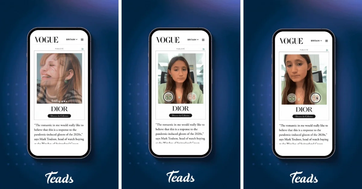 Dior's Rose des Vents Earring VTO