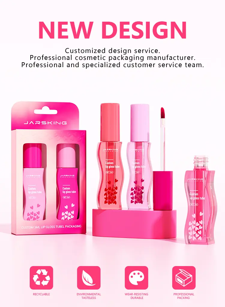 travel-size lip gloss packaging tube