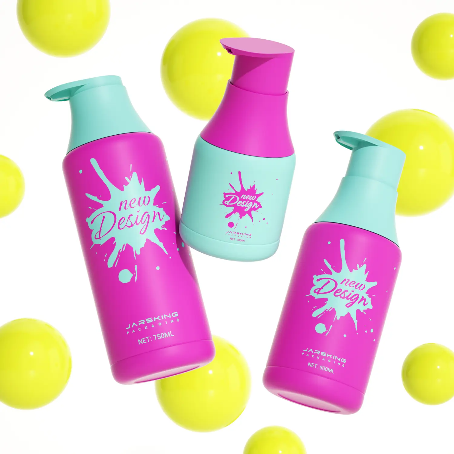 300ml PET shower gel bottle