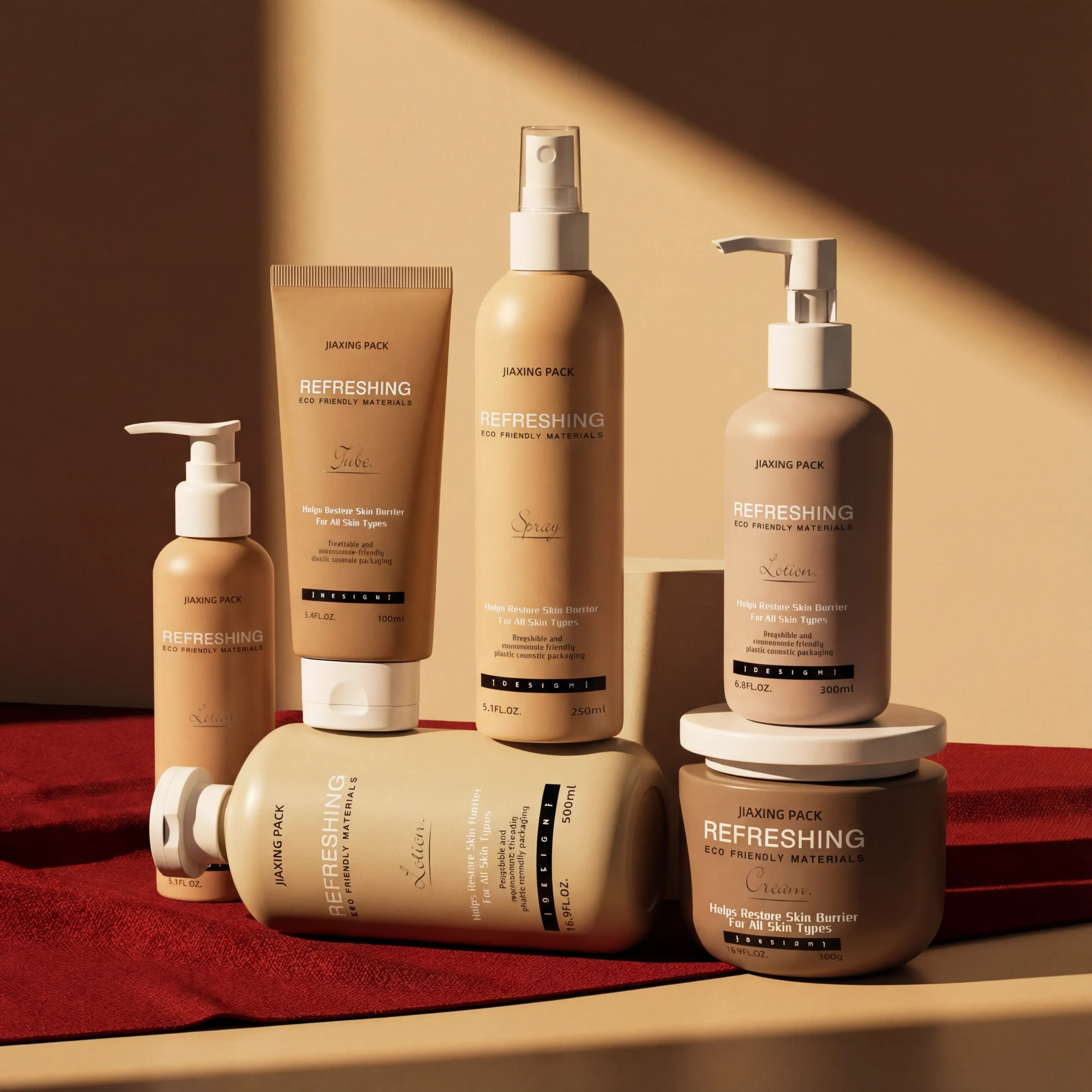 PLA skincare packaging set