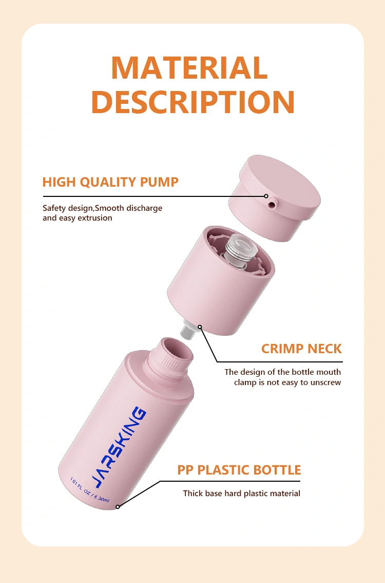 airless bottle components