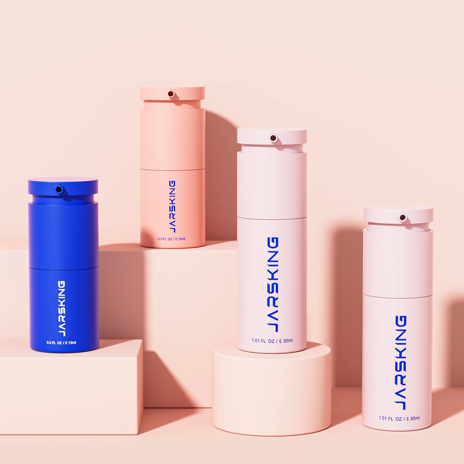 airless bottle with minimalist design