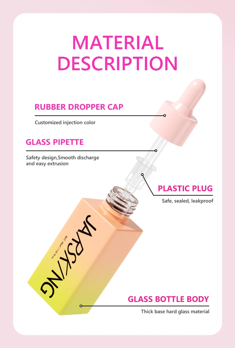 cosmetic dropper bottle components