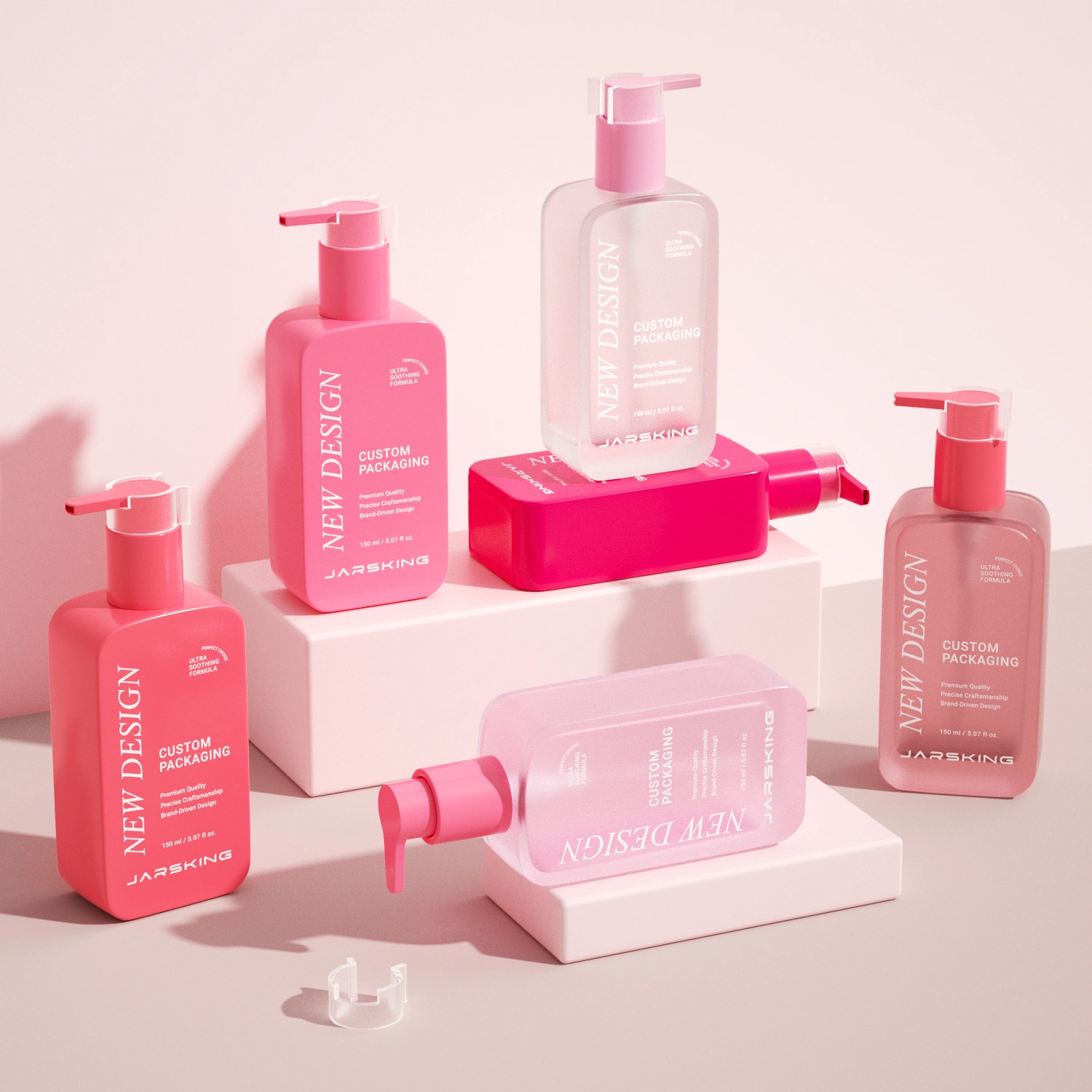 150ml lotion bottle rosy palette