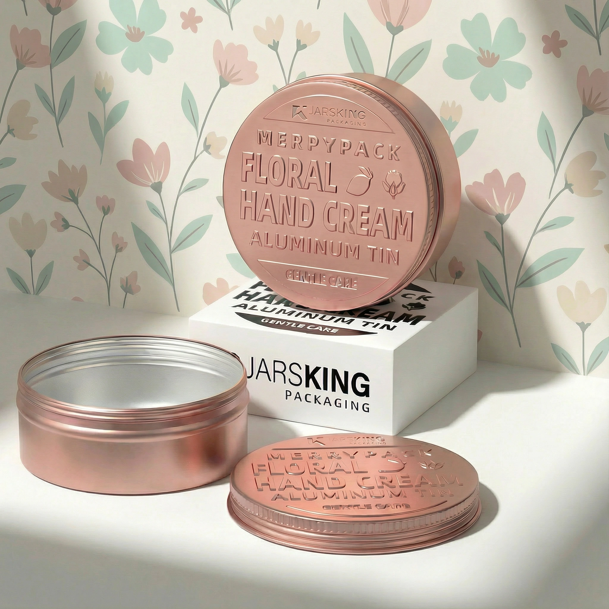 pink aluminum balm jar