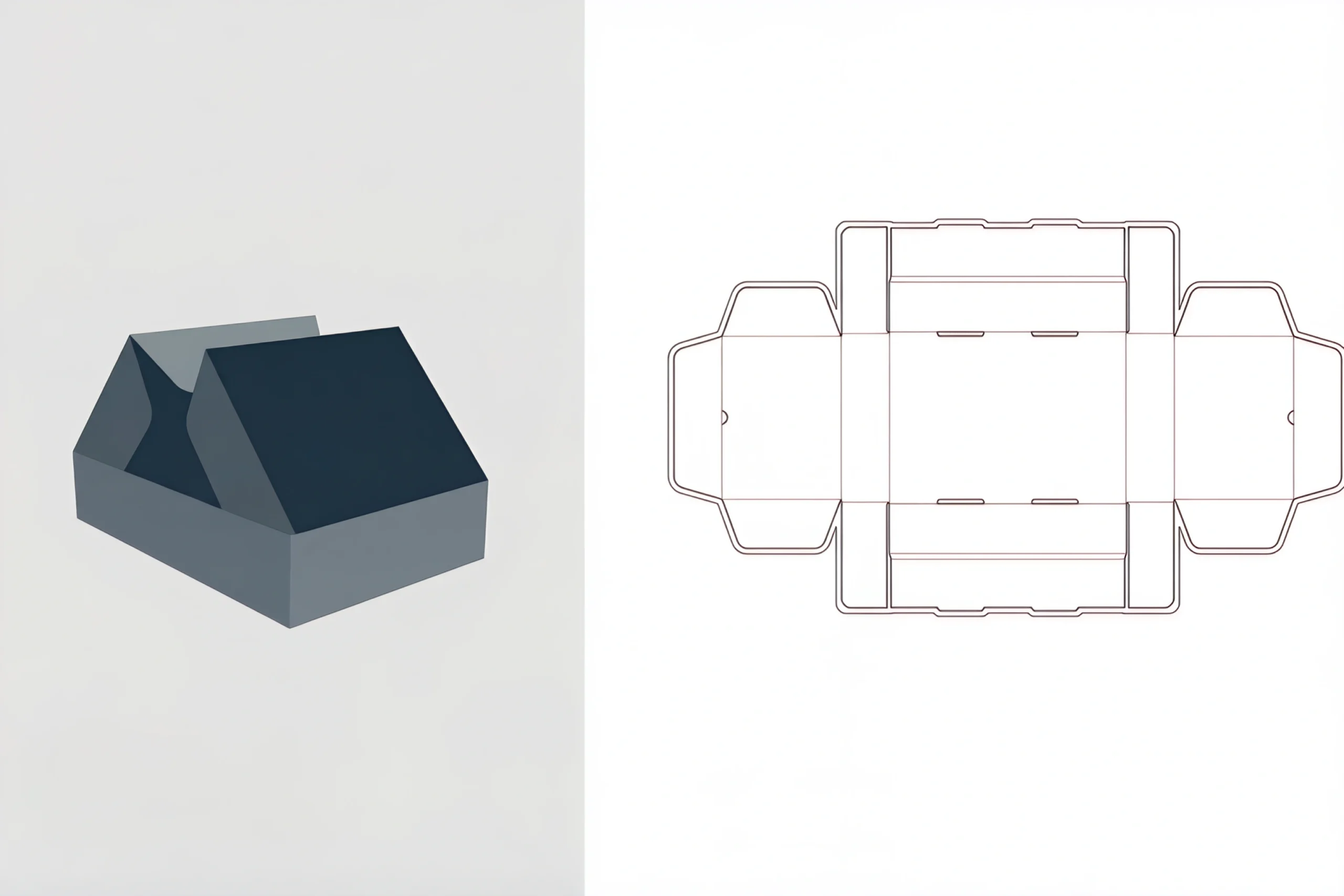 Double Door Box dieline