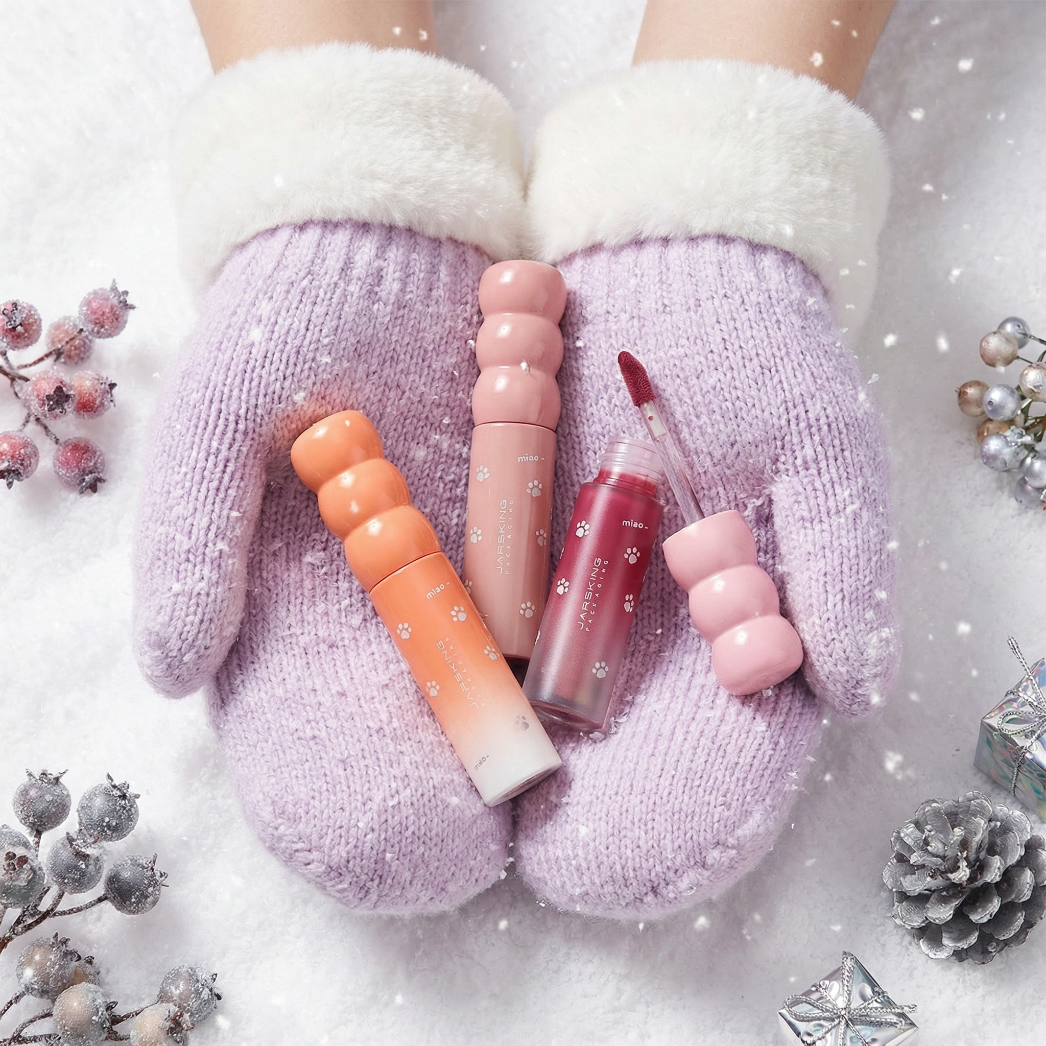 Winter Lip Gloss - Lavender Mittens