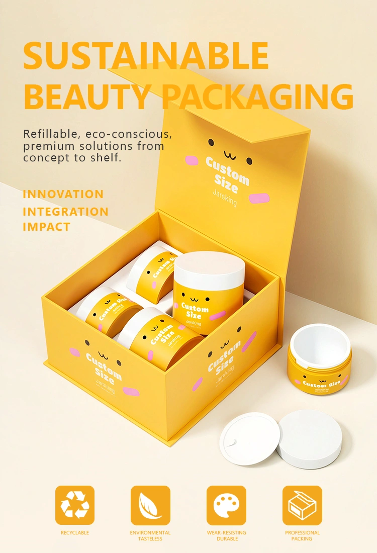 eco-friendly packaging set for skincare