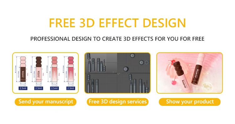 lip gloss tube 3D design