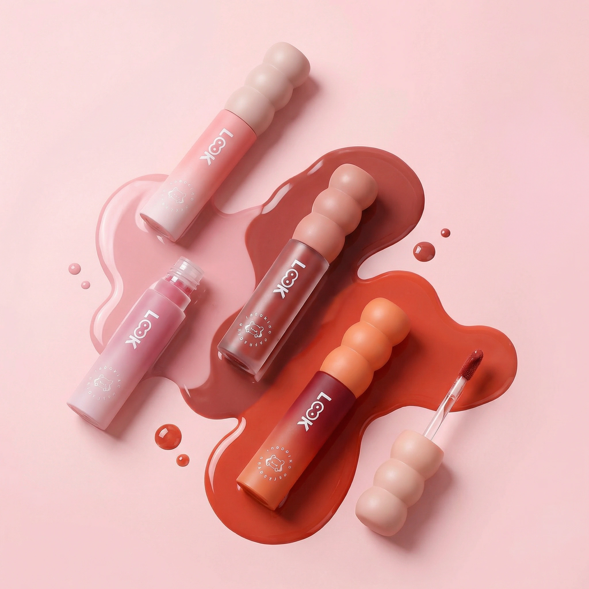 lip gloss tube gradient color design