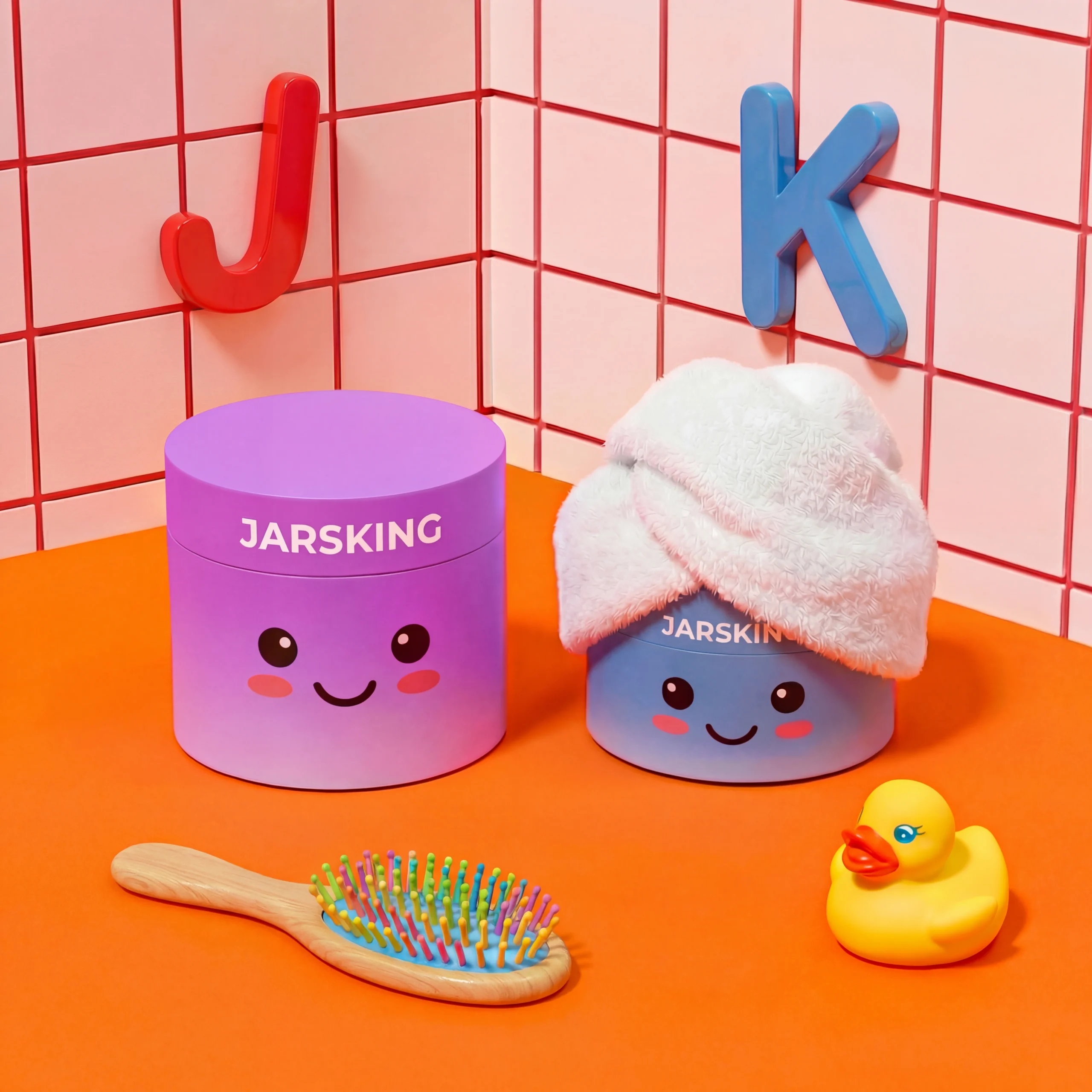 replaceable cream jar with cute design