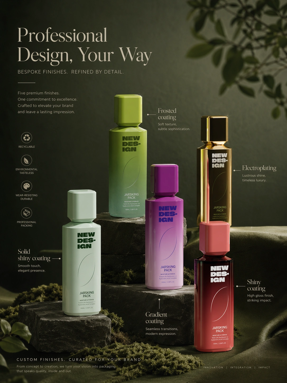 skincare bottle design