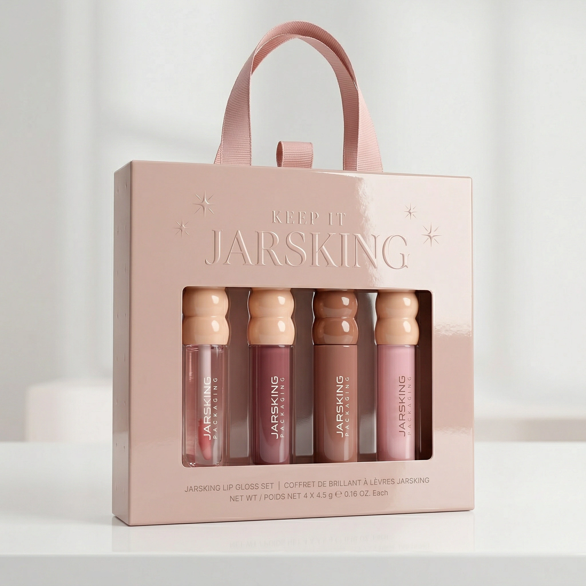 JARSKING Lip Gloss Set with Glossy Box