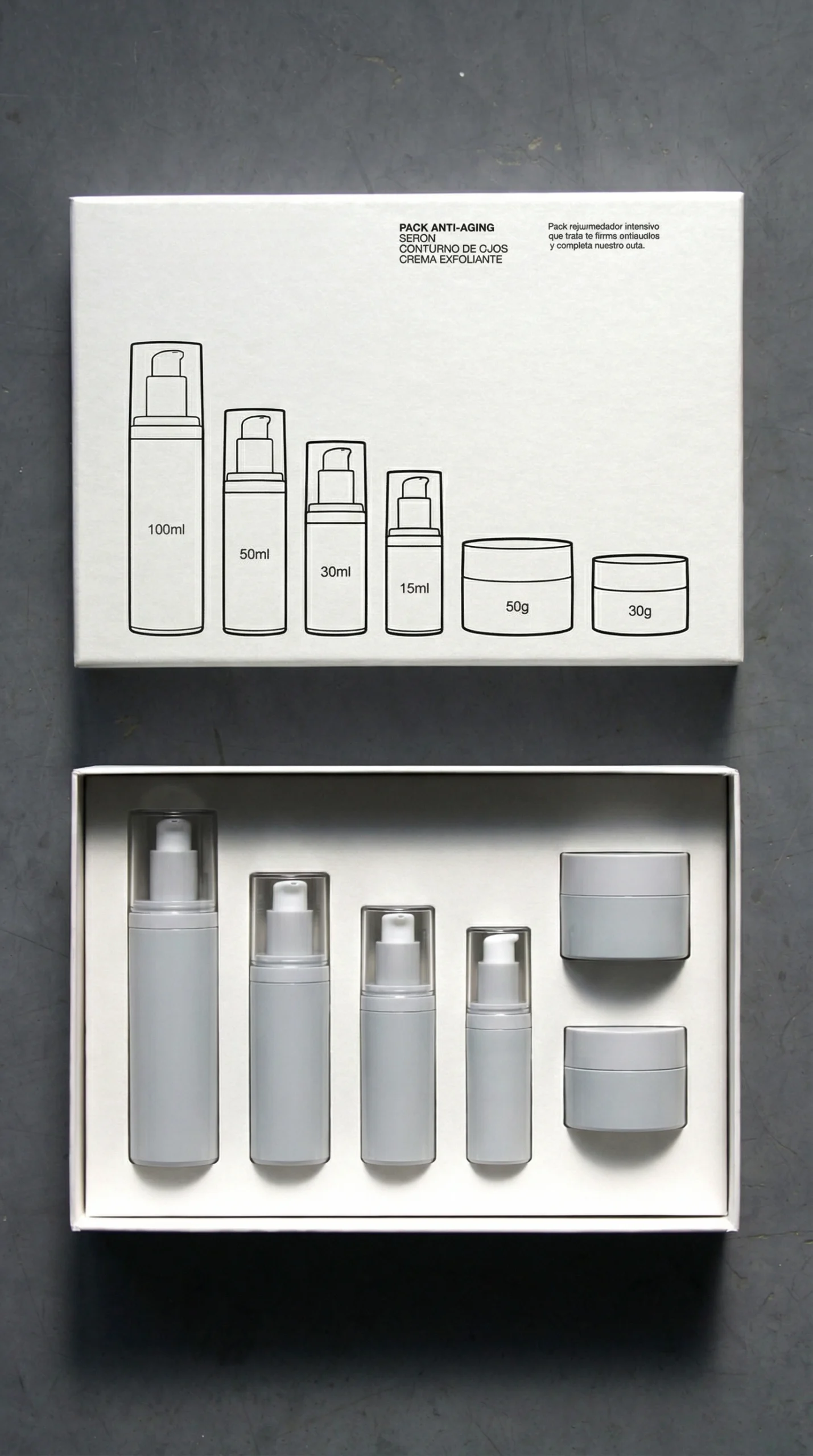 PCR paper box for skincare set