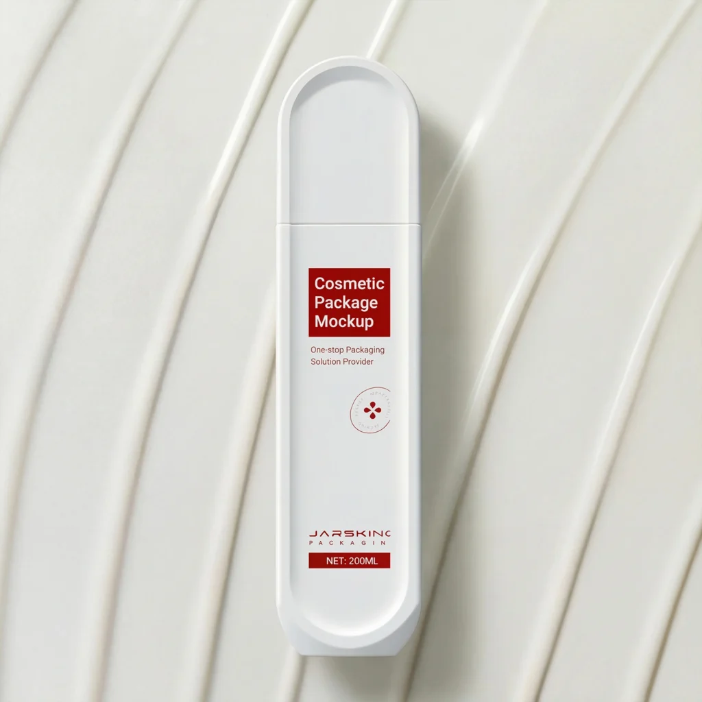 skincare bottle in clinical design