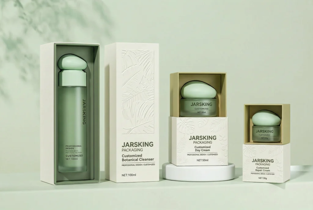 stone skincare set paper packaging