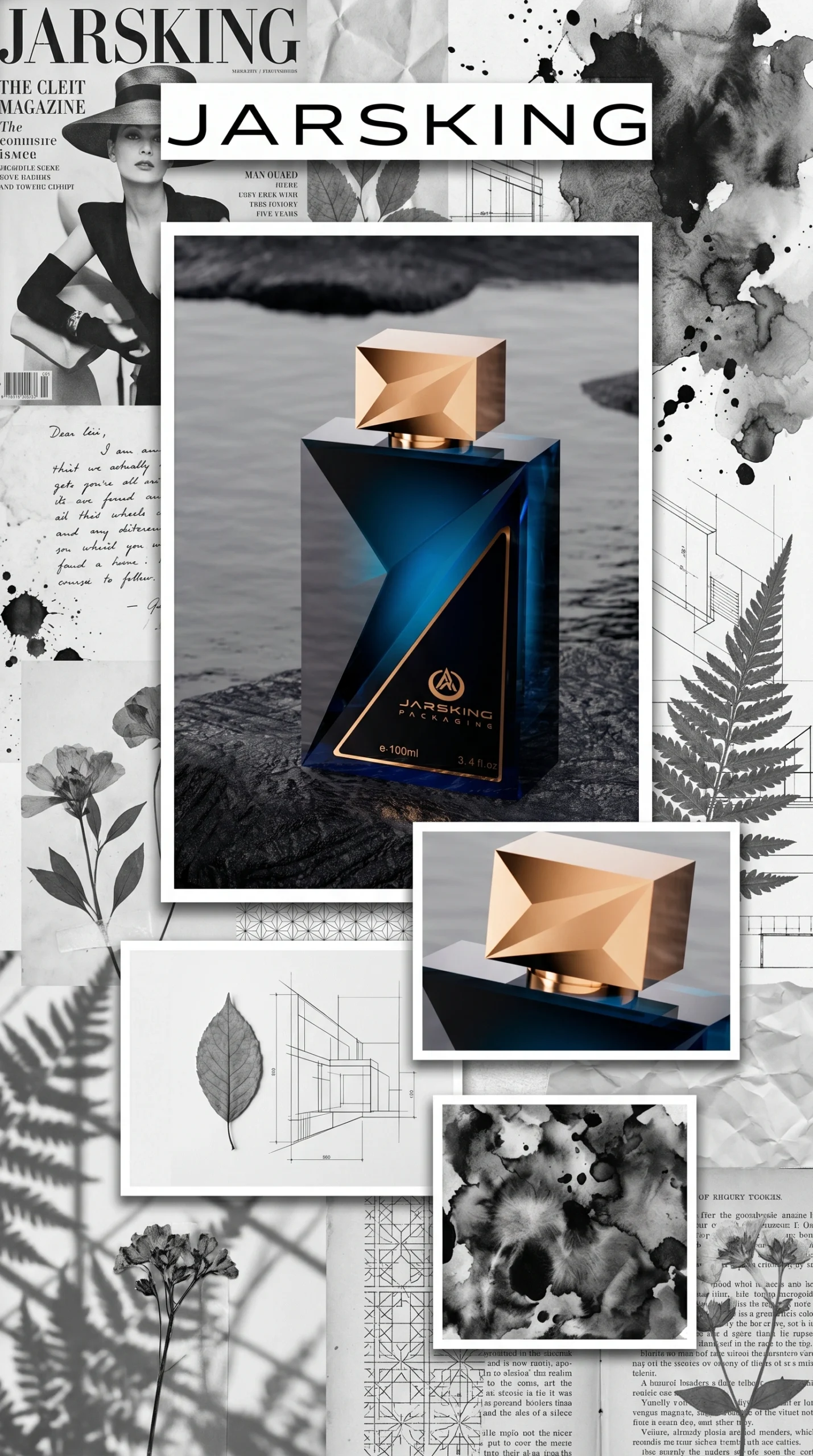 Jarsking perfume bottle poster