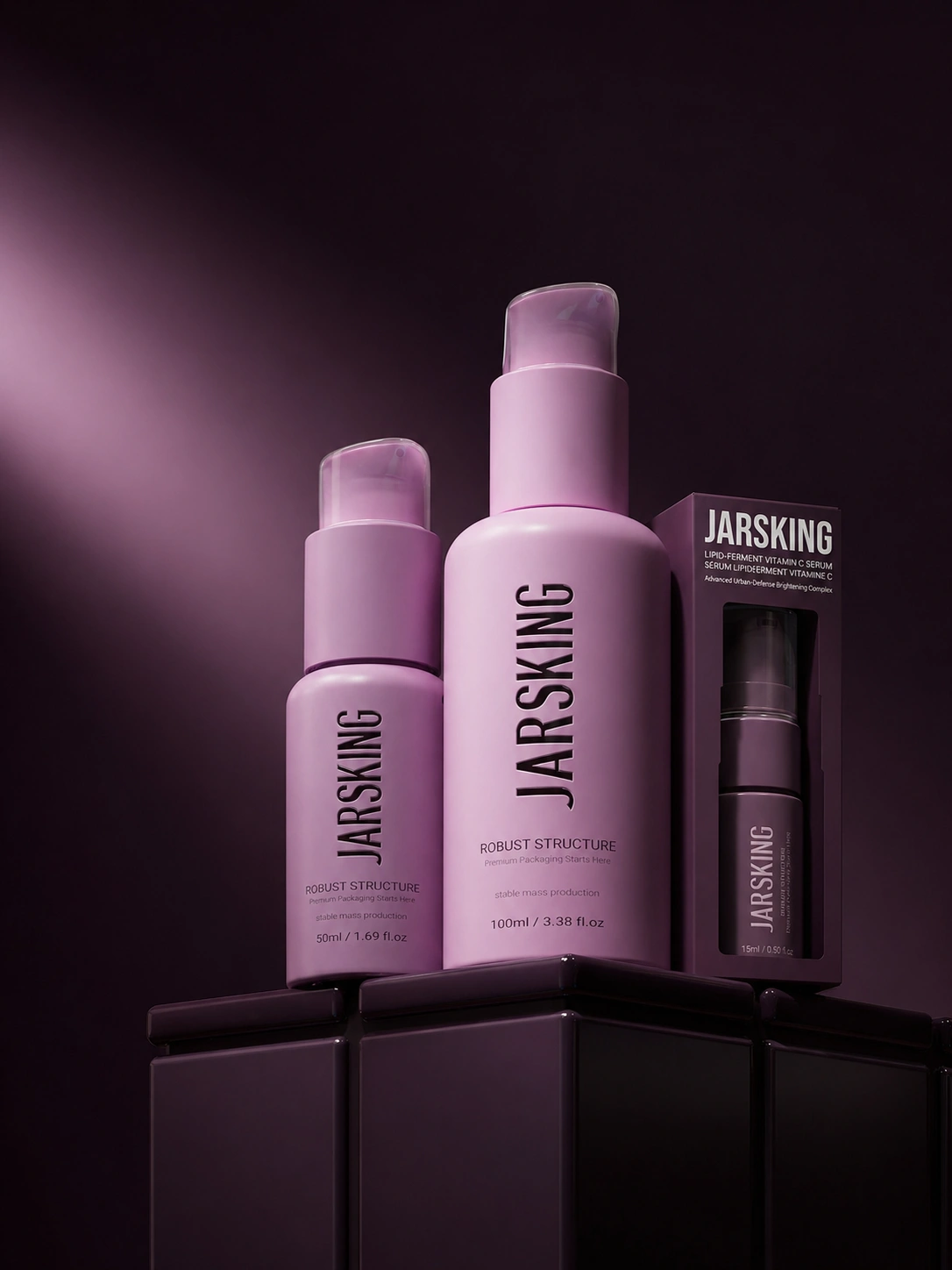 PET cosmetic packaging poster design