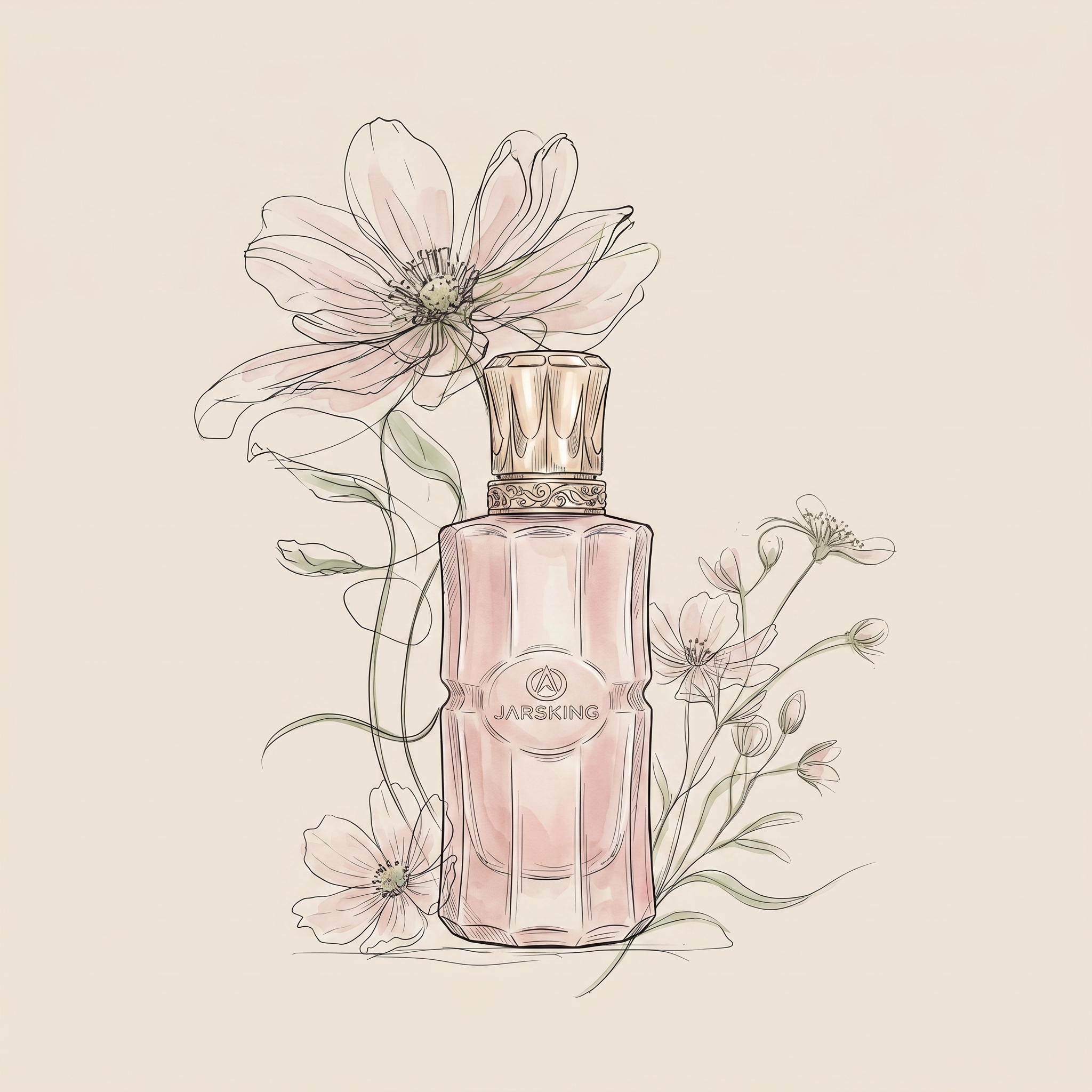 Flacone di profumo di lusso raffinato con motivi geometrici - 1776752983032