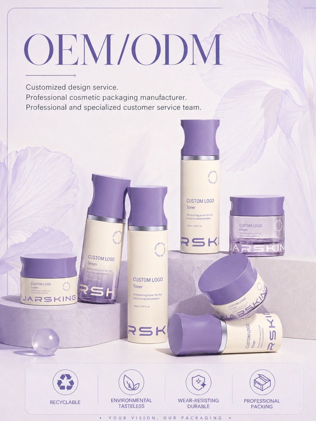 cosmetic packaging set OEM ODM