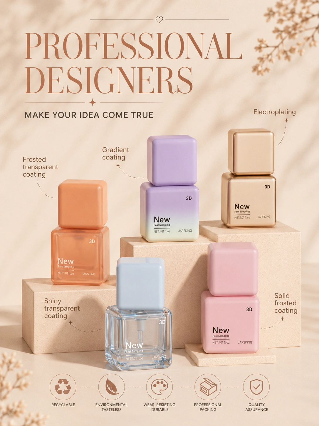 cubie foundation bottle surface design