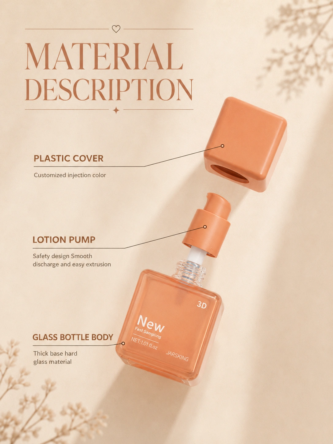 foundation bottle components
