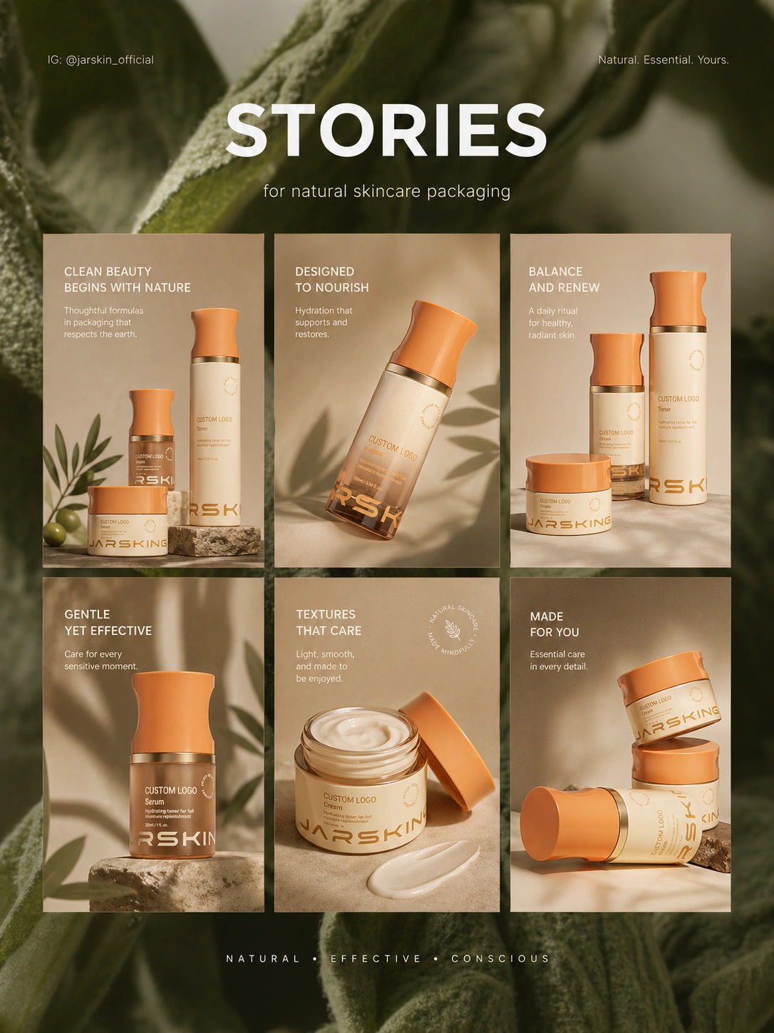 new design skincare set poster