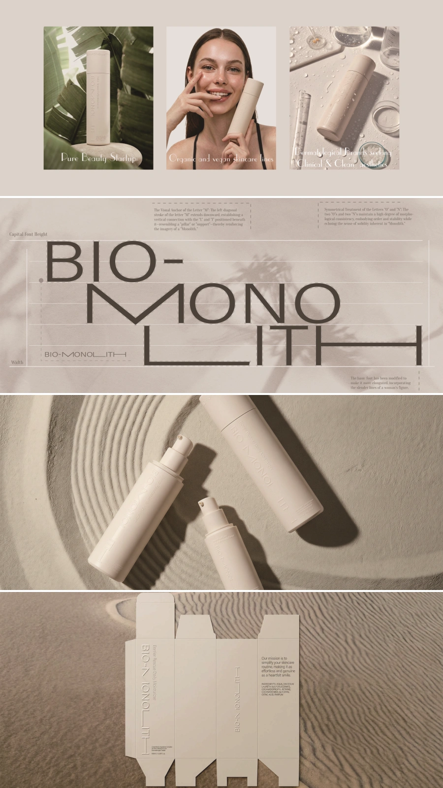 skincare moodboard collage