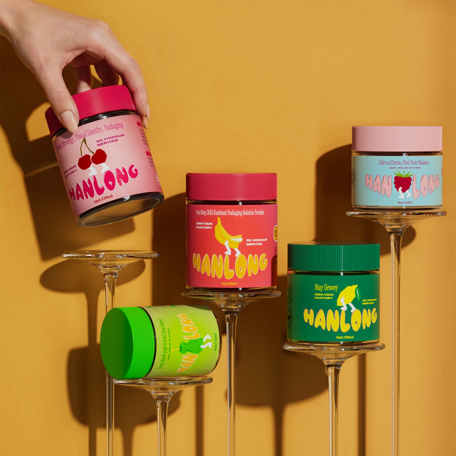 storage jar with label